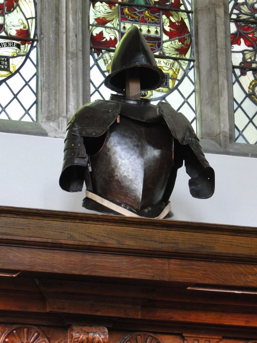 Common armor displayed at Middle Temple Hall