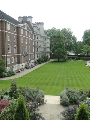 The view from the rooms at Middle Temple looking south toward the Thames