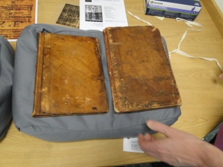 Note the one on the left is smaller. As part of its restoration, it was trimmed
